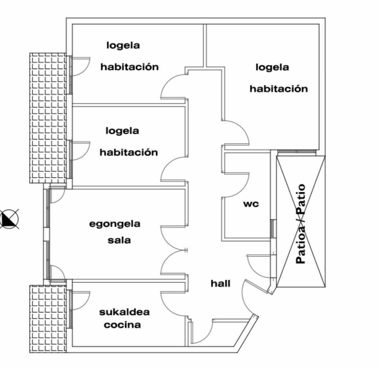 Plano de distribución de vivienda